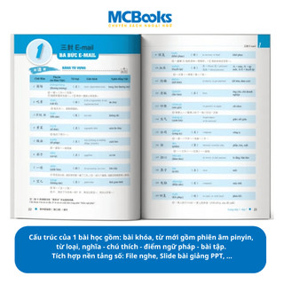 Sách - Combo Giáo Trình Hán Ngữ BOYA Sơ cấp 1,2 & Trung cấp 1 – Phiên bản 3 HSK 9 cấp - MCbooks