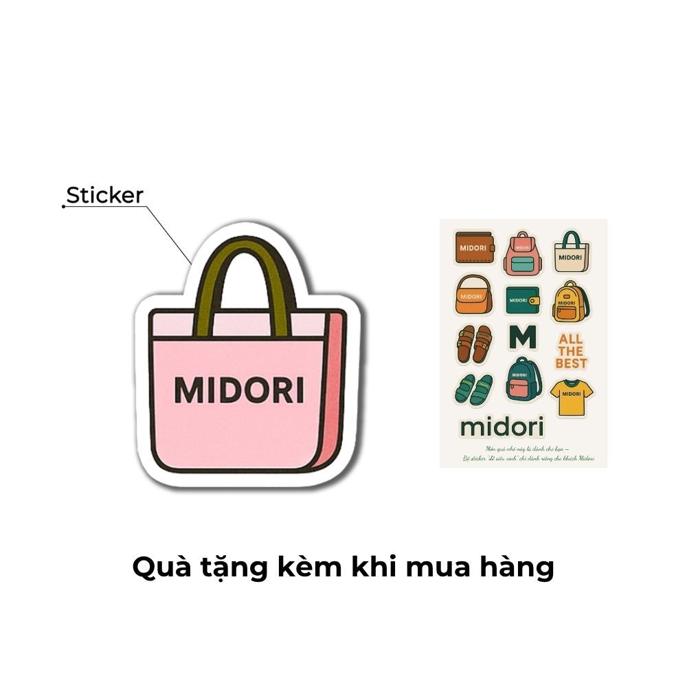 Sticker Túi Đeo Vai Thời Trang Nam Nữ Phụ Kiện Trang Trí Túi Xách| MIDORI FOR MAN