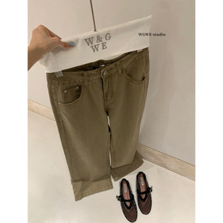 𝐏𝐡𝐢𝐞𝐧 𝐖𝐆𝐖𝐄 | (Sẵn) w9145 Quần Jean Trơn Ống Suông Rộng 2 Màu Basic