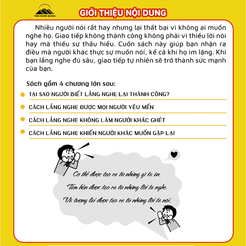 Sách - 90% Thành Công Trong Giao Tiếp Nằm Ở Cách Lắng Nghe - Nói Là Kỹ Năng, Nghe Là Trí Tuệ