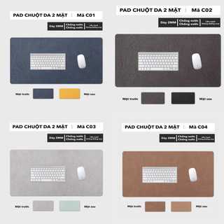 Thảm Trải Bàn Cỡ Lớn - Chất Liệu Da Pu 2 Mặt Cao Cấp - Chống Nước, Chống Xước, Dễ Dàng Vệ Sinh