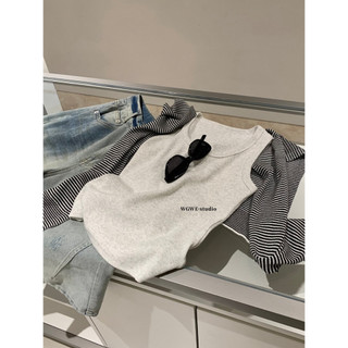 𝐏𝐡𝐢𝐞𝐧 𝐖𝐆𝐖𝐄 | w9219 Áo 3 Lỗ Len Tăm Ôm Body 5 Màu Trơn