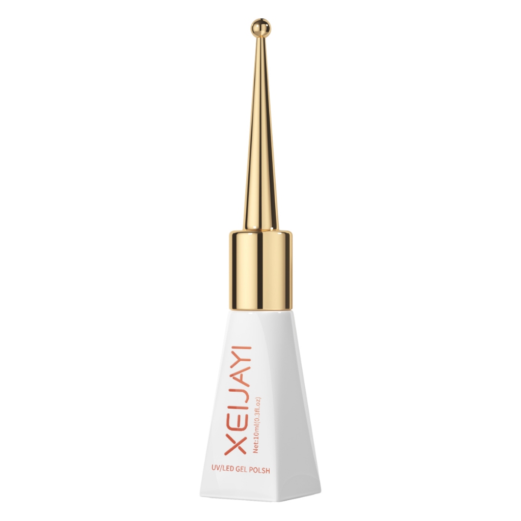 XEIJAYI 10ml - Sơn móng tay dạng gel màu hồng nude và hồng đào, độ bão hòa thấp, thích hợp sử dụng hàng ngày.