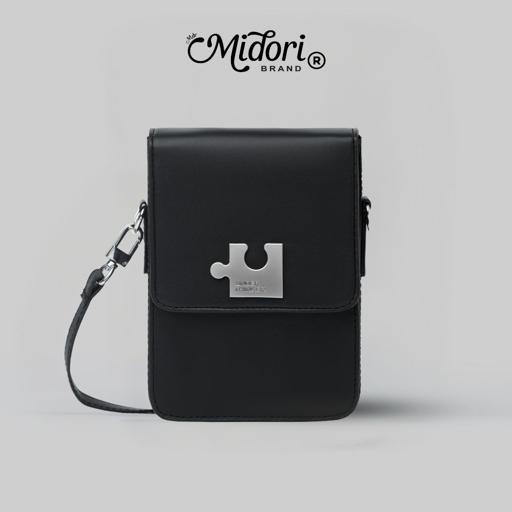 Túi Xách Da PU Đeo Chéo PHONE BAG Nam Nữ Monogram Dập Chìm Cao Cấp Chính Hãng | MIDORI FOR MAN