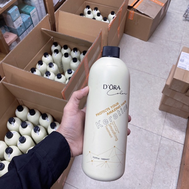 Keratin DORA phục hồi tóc hư nát 1000ml chính hãng ,dành cho salon chuyên nghiệp