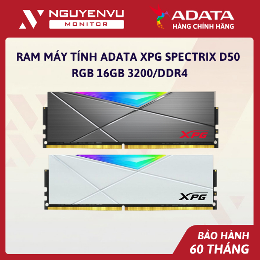 [Full Vat] Ram Máy Tính Adata XPG Spectrix D50 RGB 16GB 3200 DDR4 - Bảo ...