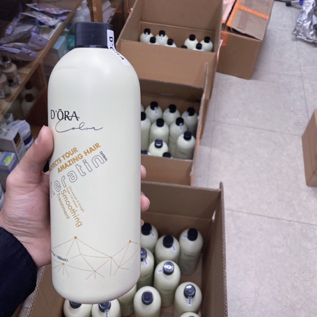 Keratin DORA phục hồi tóc hư nát 1000ml chính hãng ,dành cho salon chuyên nghiệp