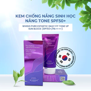 Chống Nắng WHISIS Hàn Quốc Dưỡng Trắng Kiềm Dầu Nâng Tone Sun Block 50g