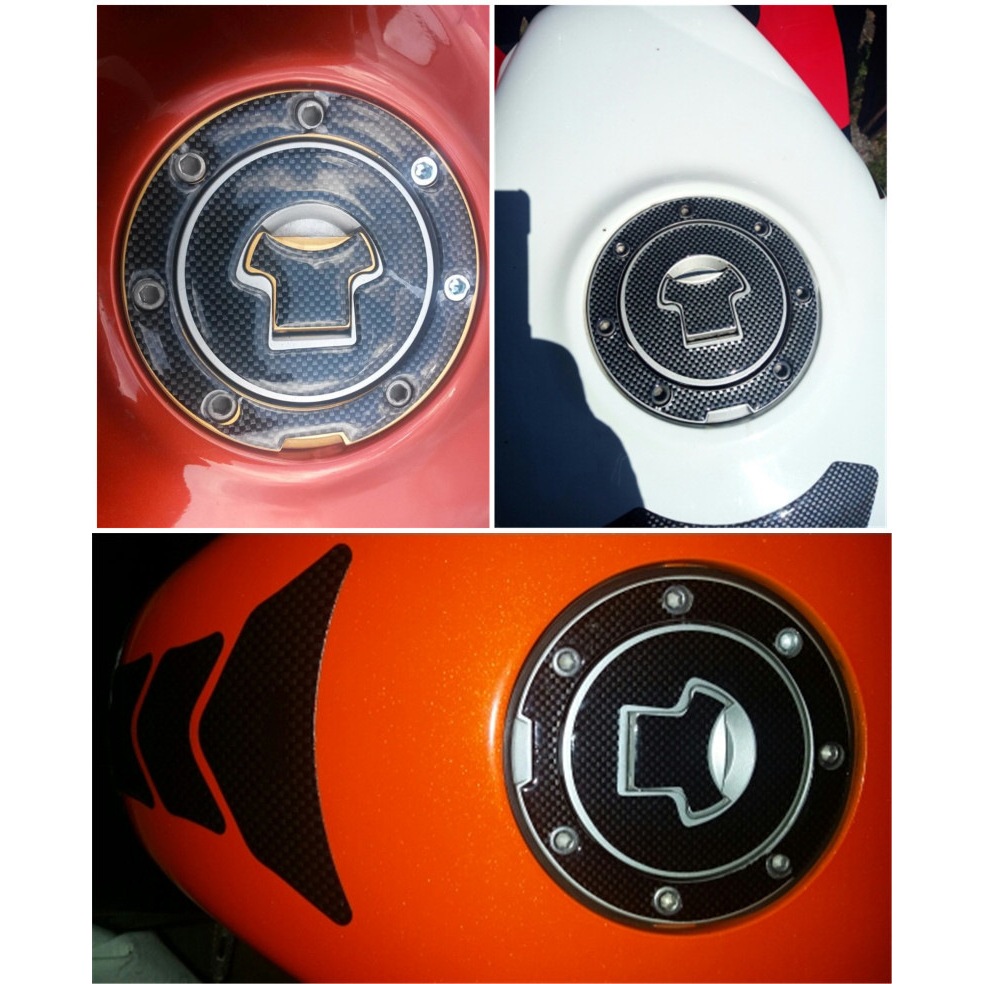Tem xương cá, tem dán chống trầy nắp, bình xăng 3D vân carbon, dùng cho xe máy CBR RVF VFR CB400 CB1300 CBR1000RR