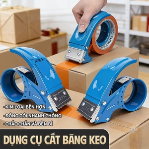 Máy cắt băng keo tự động cho công việc, dụng cụ đóng gói văn phòng phẩm răng sắt sắc bén, tiện lợi