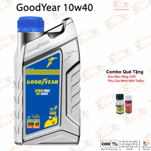 Dầu Nhớt Xe Số, Côn Tay Goodyear XT10000 10W40 Tặng Kèm 1 Vệ Sinh Kim Phun G20 Và 1 Phụ Gia Nhớt Mới Turbo