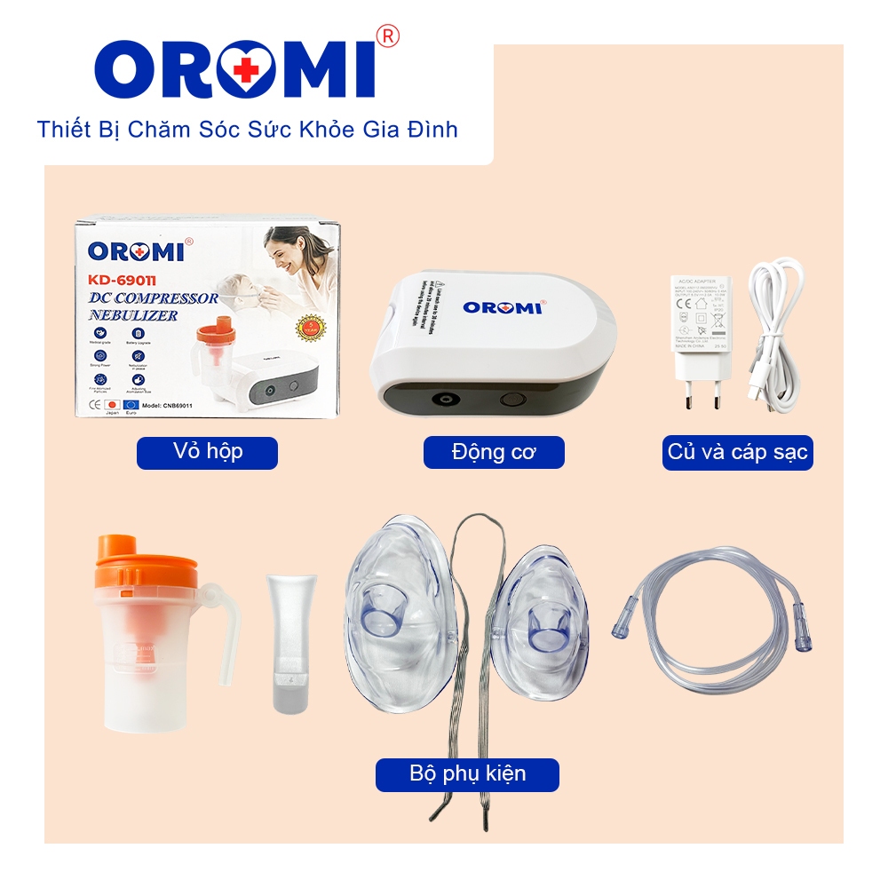 Máy xông khí dung mini OROMI KD-69010/KD-69011/KD-69012 - Máy khí dung cho gia đình