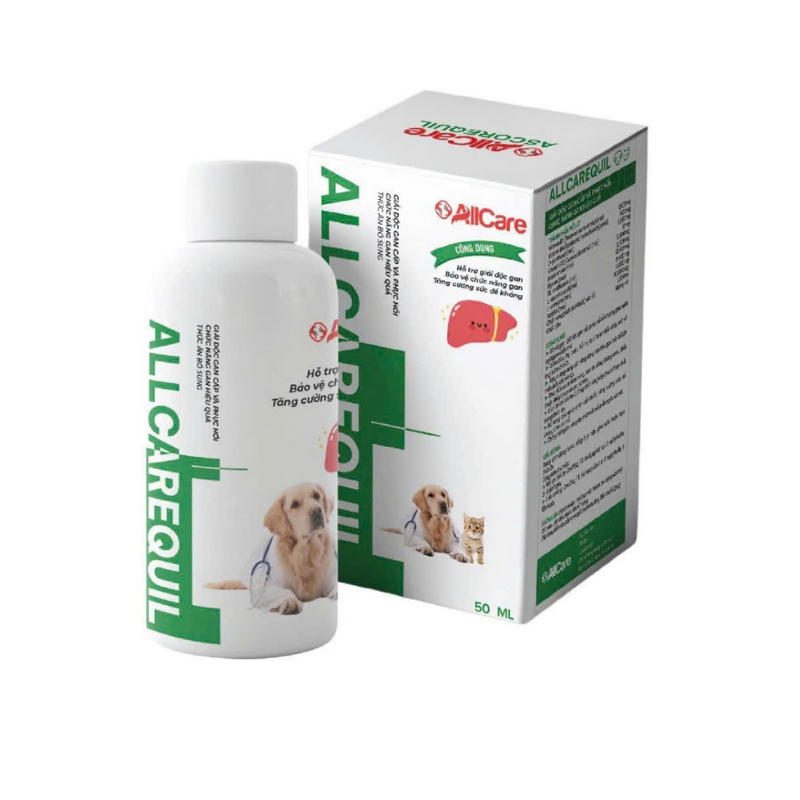 Siro Giải Độc Gan Allcarequil 50ml Cho Chó Mèo – Hỗ Trợ Phục Hồi & Tăng Cường Chức Năng Gan Pet