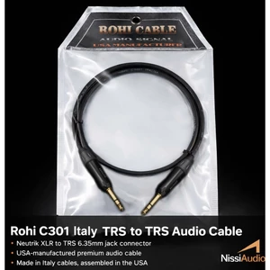 Dây 6 Ly Stereo (TRS to TRS, 1/4 inch cable) - Rohi cable - Italia