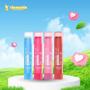 Son Dưỡng Môi Chống Nắng MizuMi Glassy Balm SPF50+ PA++++ – Dưỡng Ẩm, Môi Căng Bóng Tự Nhiên