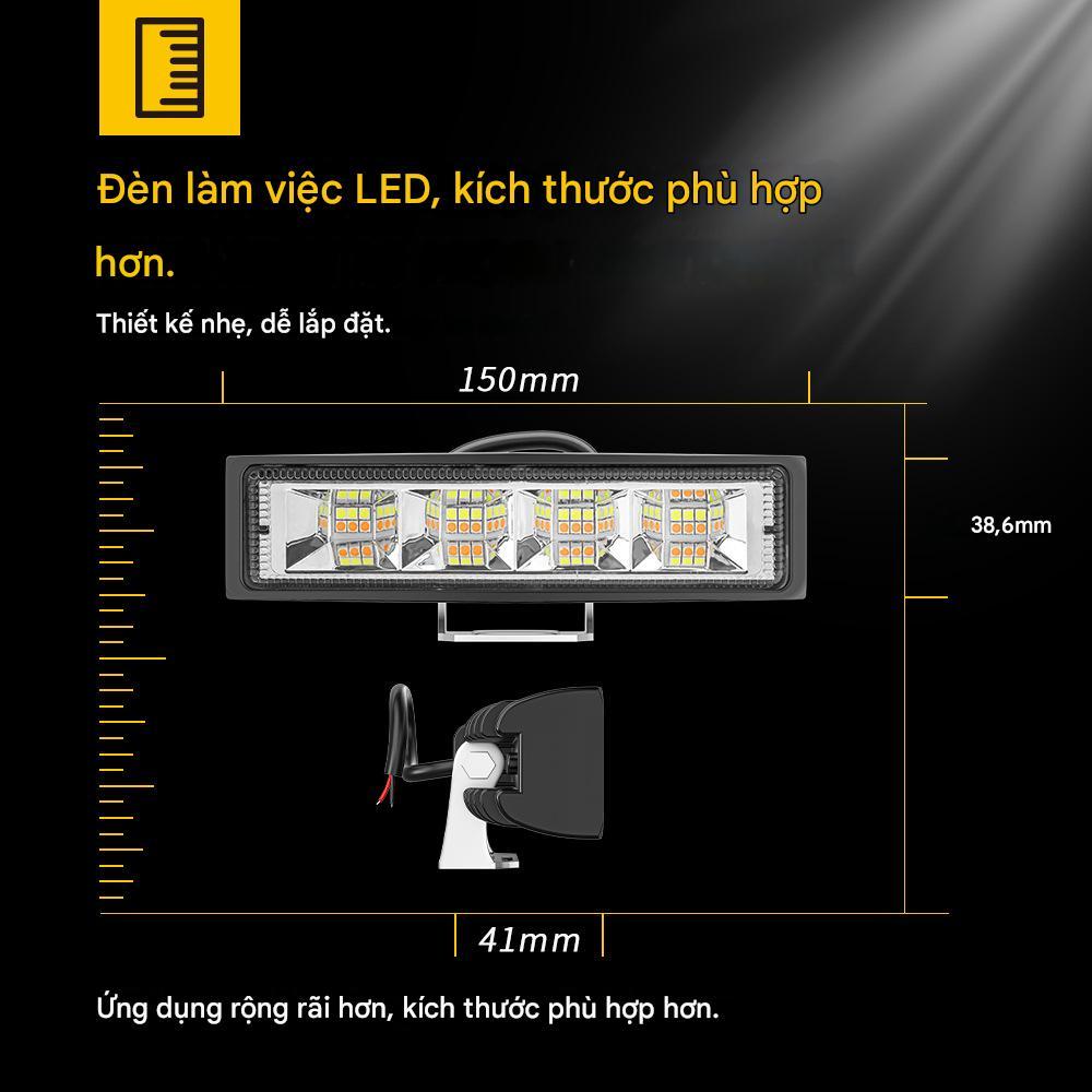 Đèn Trợ Sáng Đèn LED làm việc Spotlight Đèn pha ô tô siêu sáng 9-30V cho ô tô, xe máy, xe tải, thuyền, máy kéo, xe kéo &