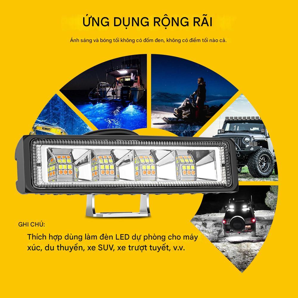 Đèn Trợ Sáng Đèn LED làm việc Spotlight Đèn pha ô tô siêu sáng 9-30V cho ô tô, xe máy, xe tải, thuyền, máy kéo, xe kéo &