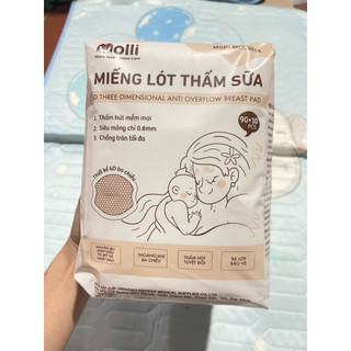 Túi 50-100 miếng lót thấm sữa Molli 6D chính hãng cao cấp