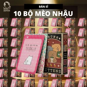 10 Bộ Bài Mèo Nhậu DRUNK KITTENS Việt Hoá 52 Lá Say Ngủ Ở Lại Nhà Bạn Vui Vẻ Chơi Cùng Nhau