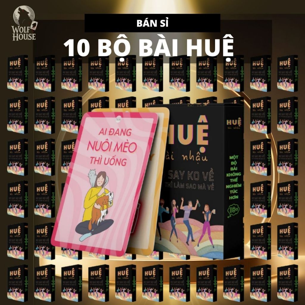 [Sỉ] 10 Bộ Bài Huệ Tám Say Chưa Chai 20 Lá Boardgame Thú Vị Chơi Cùng Bạn Bè, Tiệc Tùng THE KAS