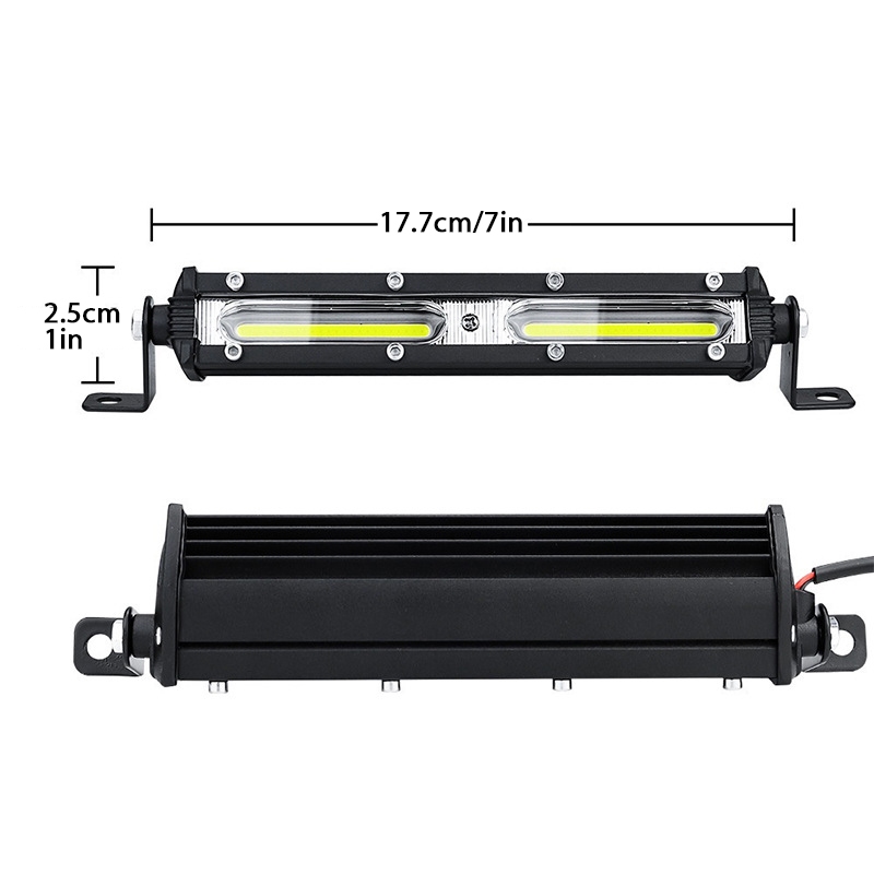 Đèn làm việc / Đèn phụ trợ LED COB 12-24V 7inch chiếu sáng an toàn khi lái xe dành cho xe tải xe máy xe tay ga xe địa