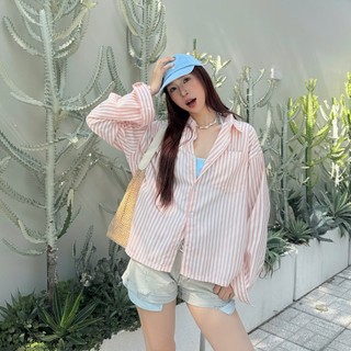 Áo Sơ Mi Sọc Tay Dài SSS.A Form Rộng Unisex Nam Nữ Nhiều Màu SSSTORE.Aesthetic
