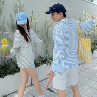 Áo Sơ Mi Sọc Tay Dài SSS.A Form Rộng Unisex Nam Nữ Nhiều Màu SSSTORE.Aesthetic
