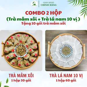 COMBO 1 Hộp Trà Lá Nam 10 Vị Và 1 Hộp Trà Mâm Xôi Thảo Dược Zone