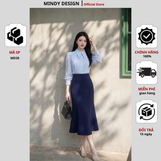 Váy Md20 - Chân váy đuôi cá dáng dài che bụng, không nhăn, siêu hack chân phong cách công sở trẻ trung MindyDesign