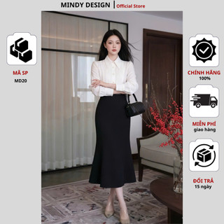 Váy Md20 - Chân váy đuôi cá dáng dài che bụng, không nhăn, siêu hack chân phong cách công sở trẻ trung MindyDesign