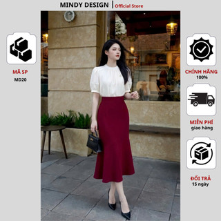 Váy Md20 - Chân váy đuôi cá dáng dài che bụng, không nhăn, siêu hack chân phong cách công sở trẻ trung MindyDesign