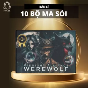 10 Bộ Bài Ma Sói MidNight Alliance 90 Lá (Ver 1) Hộp Thường Thích Hợp Mang Theo Chơi Cùng Bạn