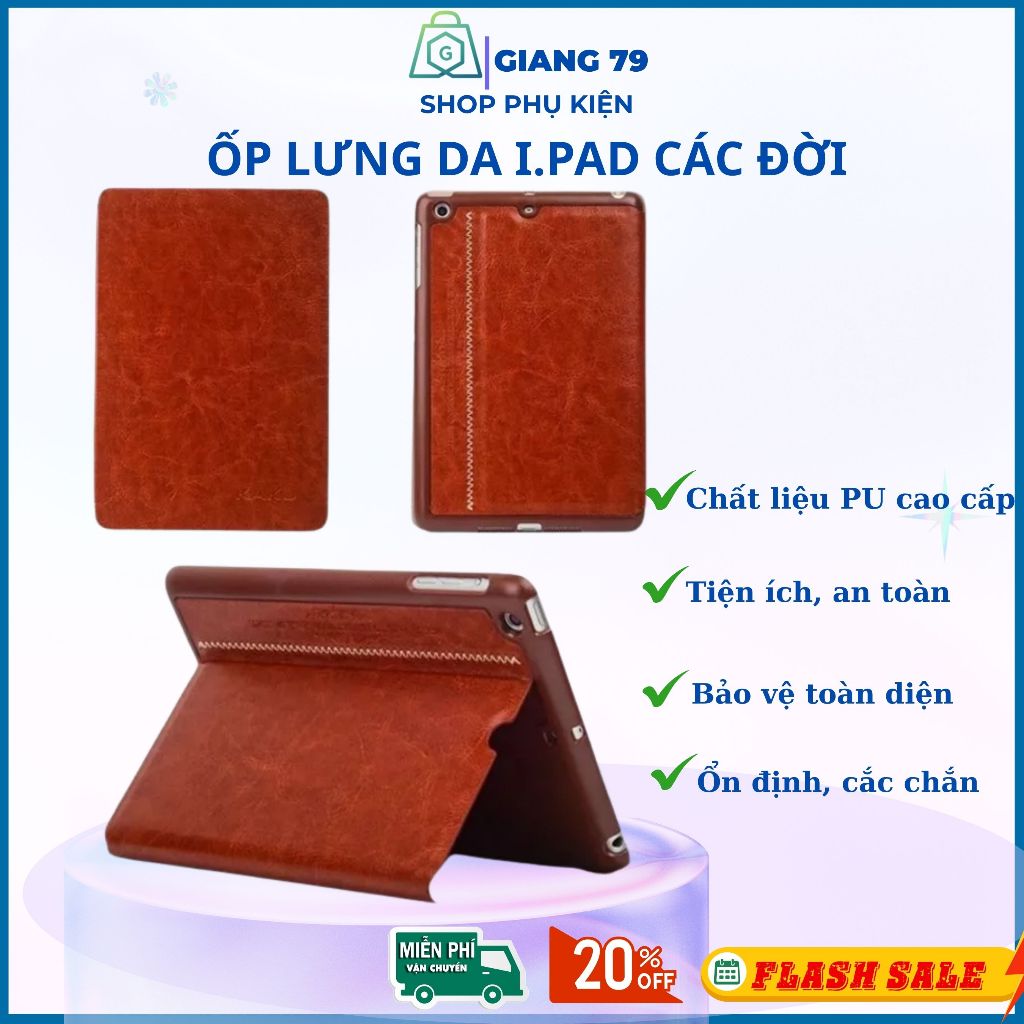 Ốp Lưng Da IPad M4 M2 Air6 PRO 9.7 Ipad5 6 Air1 2 Gen6 7 8 9 10.2 Pro11 2021 Air4 10.9 Mini1/2/3/4 6