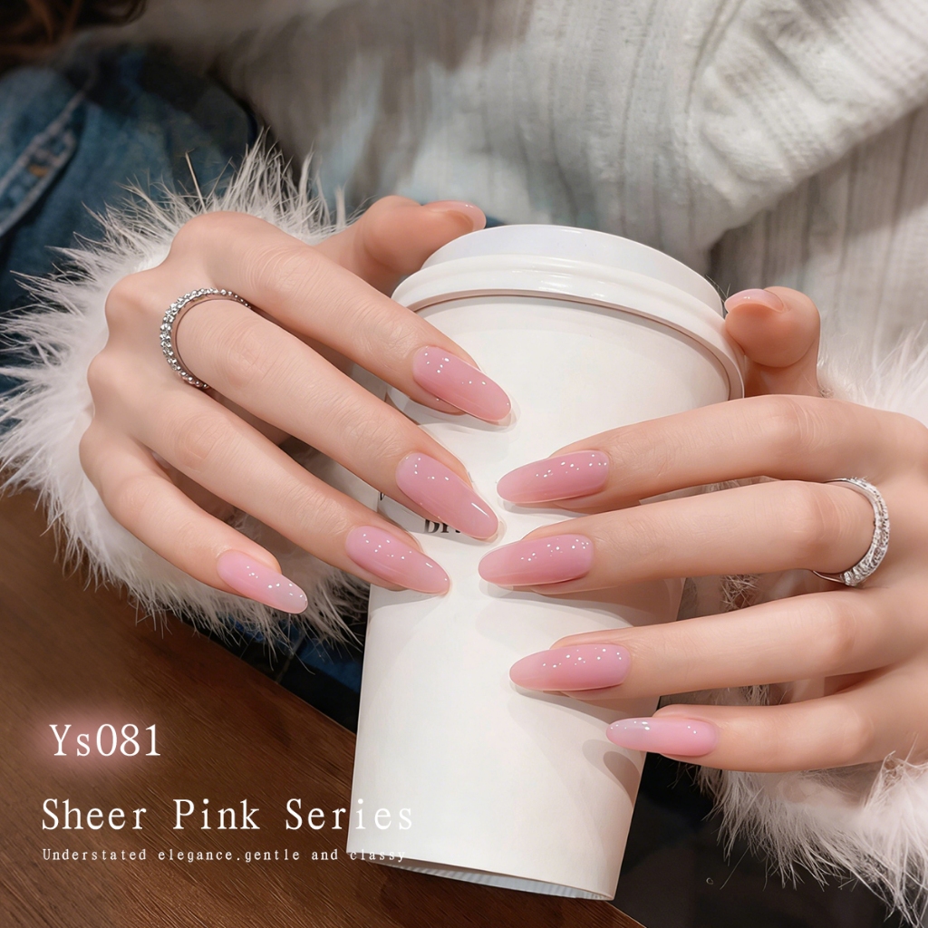 XEIJAYI 10ml - Sơn móng tay Jelly Pink Gel với độ bóng lâu dài và phù hợp với các tiệm làm móng và mọi tông màu da.