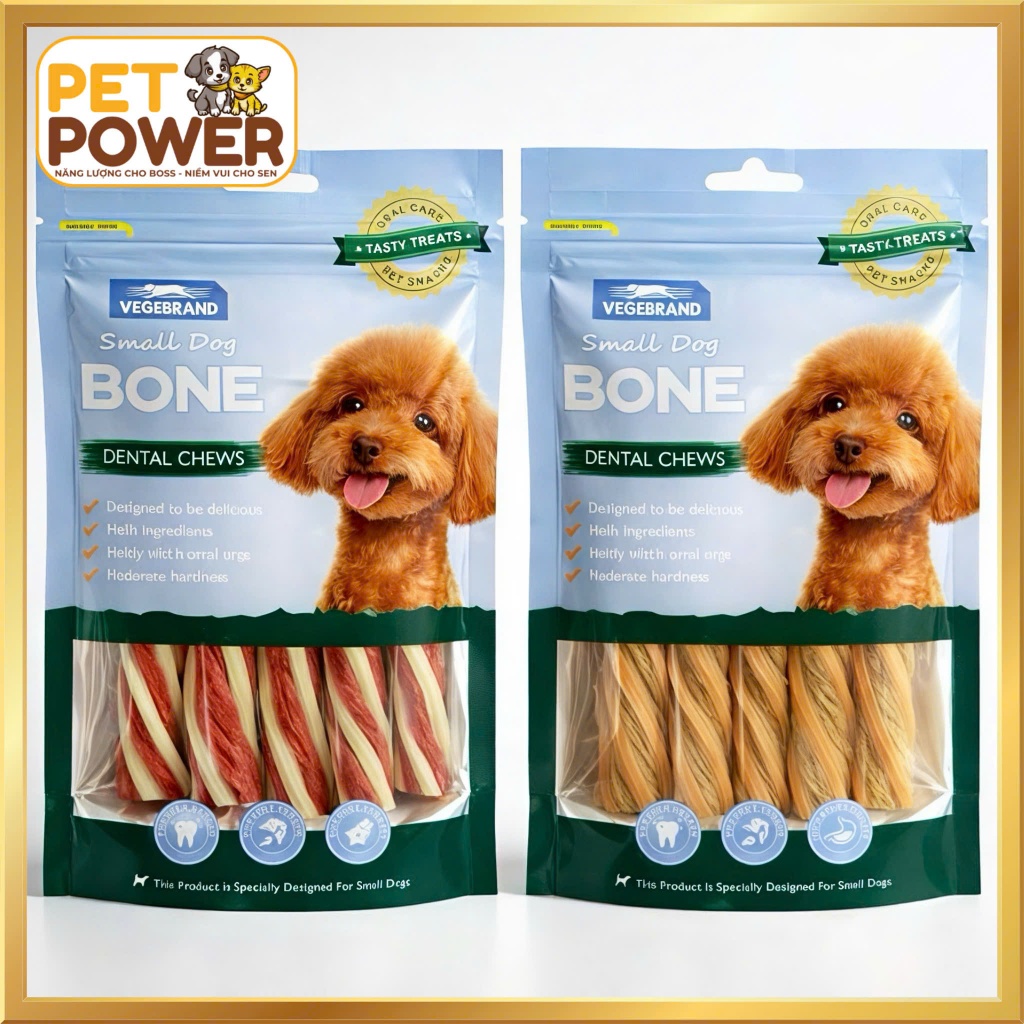 Xương gặm cho chó Bone Dental Chews 100g - Sạch răng, thơm miệng, bổ xung canxi