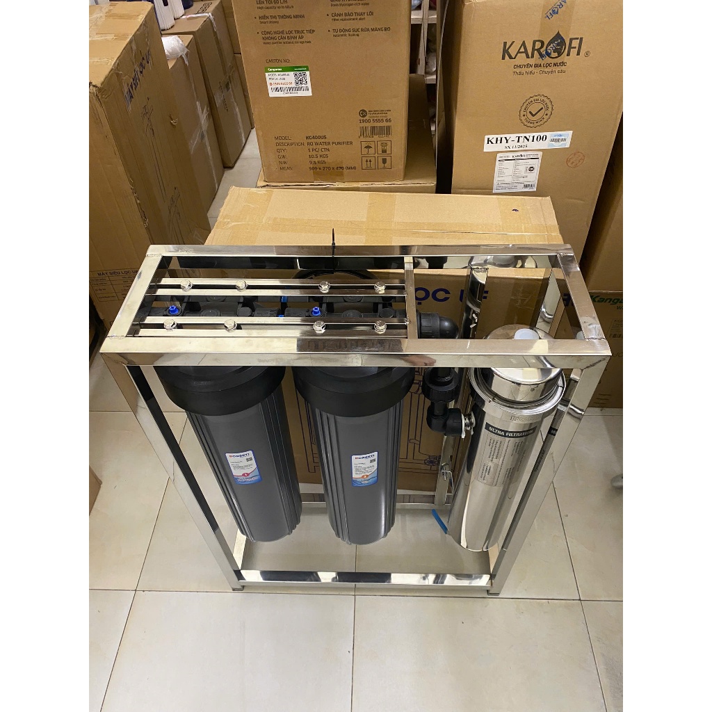 Bộ Lọc Tổng Đầu Nguồn UF Với Công Nghệ Siêu Lọc Công Suất Lớn 3000 Lít/h Chính Hãng