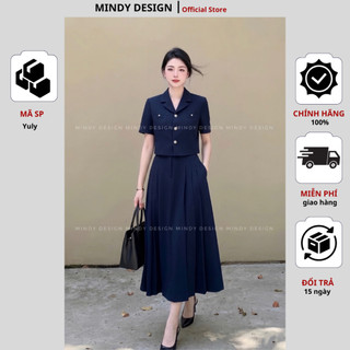 Yuly - Áo vest nữ ngắn tay công sở nữ thanh lịch che eo che bụng - Thiết kế cao cấp Mindy Design