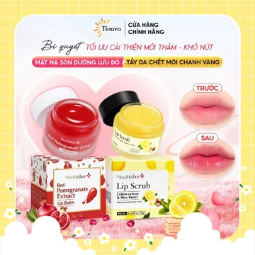 Bí Quyết Routine Dưỡng Môi Giảm Thâm Bằng Mặt Nạ Ủ Môi Lựu Đỏ & TTBC Môi Giúp Môi Căng Bóng Hồng Hào Mỗi Ngày MeciHathor