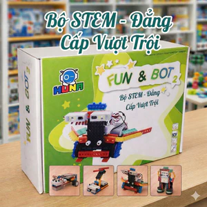 Bộ STEM - chế tạo ra 4 robot - lắp xong chạy được luôn