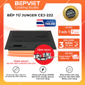 Bếp từ Junger CEJ-222 nhập khẩu Thái Lan full tính năng inverter tiết kiệm điện