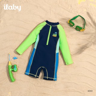 [TẶNG TÚI] Đồ bơi bé trai ILABY HCM đồ bơi liền thân chống nắng chất liệu thun lạnh cao cấp size 10-43kg [4010]