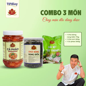 Combo 3 Món số 3 - 1 Chả Mít 250g + 1 Cà Pháo Hương Quê 500g + 1 Chà Bông Rong Biển 70g - TiPiKay Shop