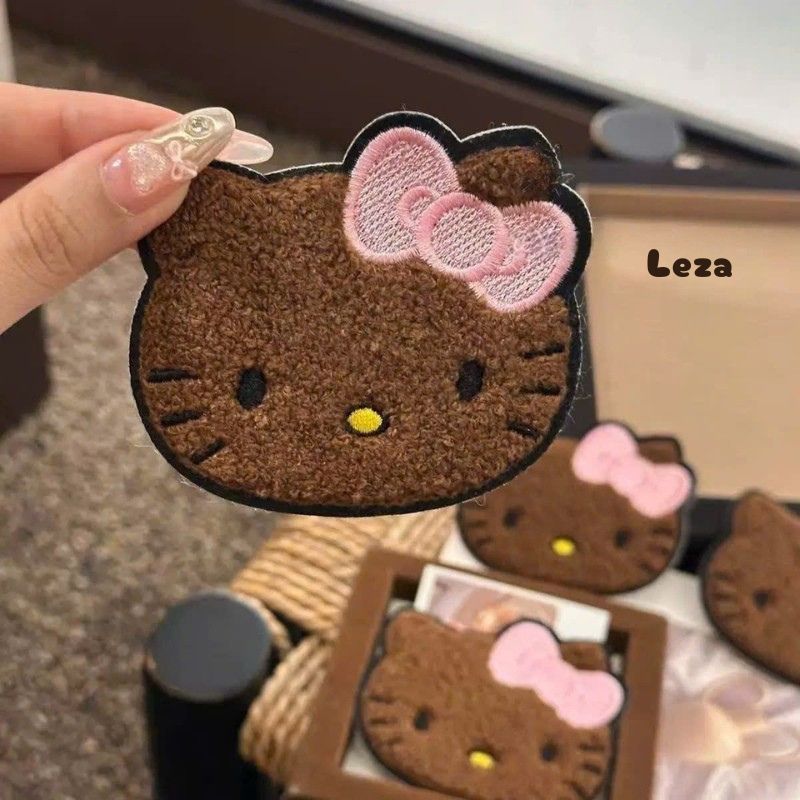 LEZA - Dán Mái Nữ Cỡ Lớn Hình Mèo HelloKitty Siu Dễ Thương. Giúp mái tóc gọn gàng. Phong cách dễ thương Hàn Quốc