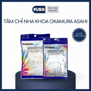 Tăm Chỉ Nha Khoa Okamura Asahi - 90 & 50 Cái Giúp Giữ Răng Miệng Sạch Khỏe