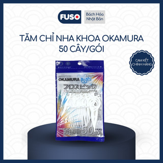 Tăm Chỉ Nha Khoa Okamura Asahi - 90 & 50 Cái Giúp Giữ Răng Miệng Sạch Khỏe
