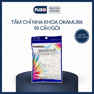 Tăm Chỉ Nha Khoa Okamura Asahi - 90 & 50 Cái Giúp Giữ Răng Miệng Sạch Khỏe