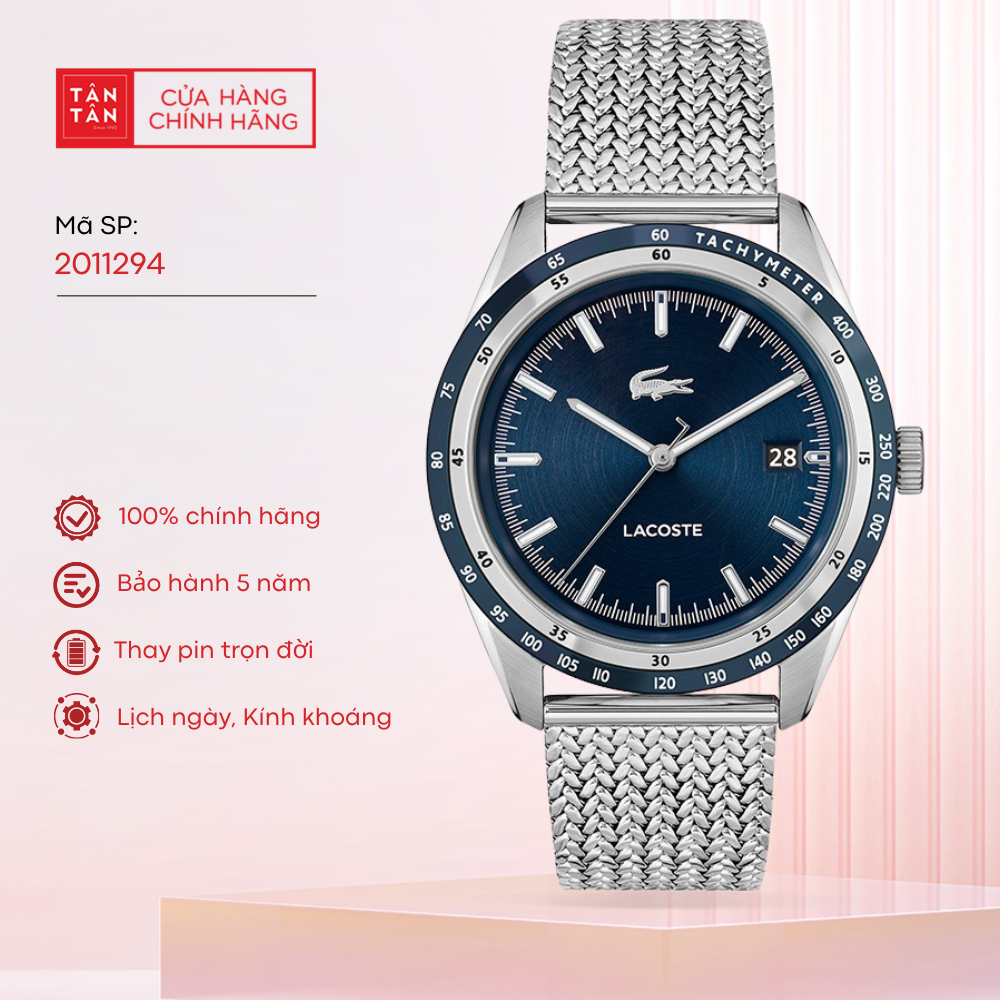 Đồng Hồ Nam Lacoste Everett 2011294 Quartz 40mm - Đồng Hồ Tân Tân