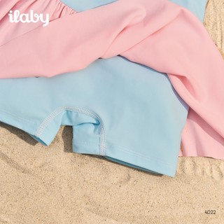 [TẶNG TÚI] Đồ bơi bé gái ILABY HCM chất thun lạnh co dãn dáng xòe có quần bảo size từ 10-43kg [4022]