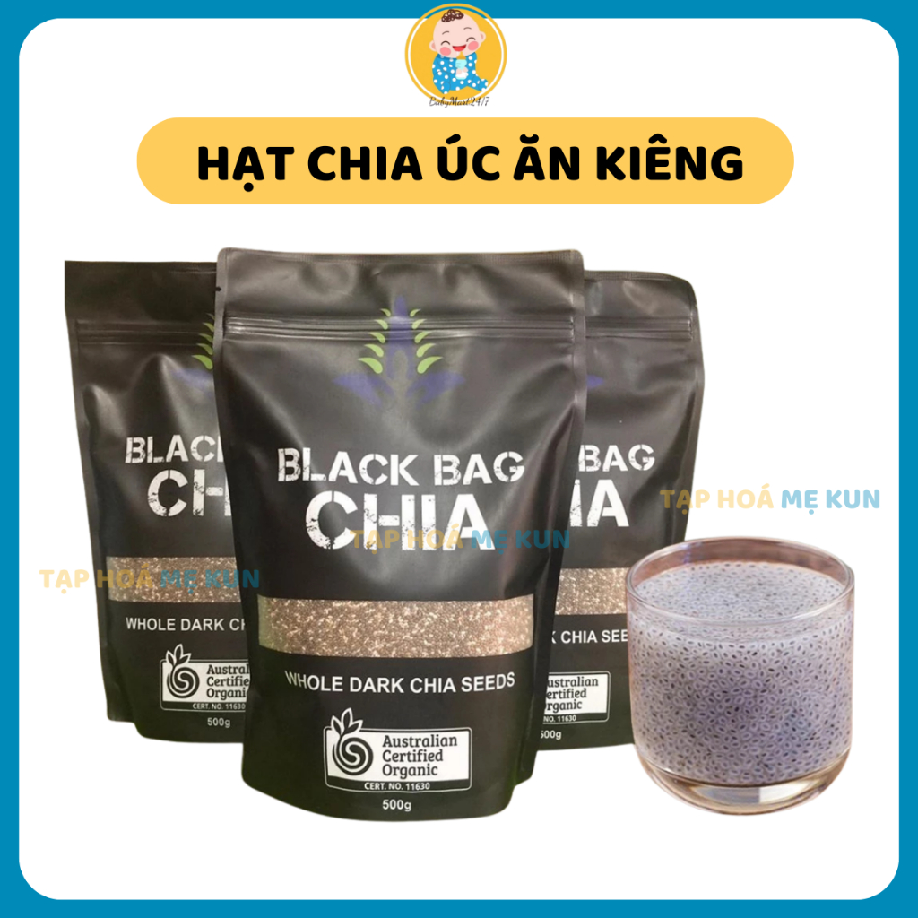 Hạt chia Úc nguyên chất giàu omega3 hỗ trợ giảm cân, đẹp da tốt cho sức khỏe túi 500g/1kg | BigBuy360 - bigbuy360.vn