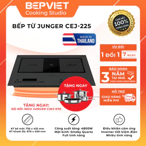 Bếp từ Junger JG CEJ-225 công suất cao inverter tiết kiệm điện nhập khẩu Thái Lan